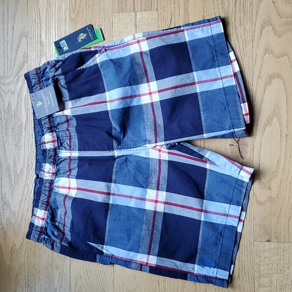 U.S. POLO SHORTS JOGGER SHORT PLAID SMALL S - Picture 1 of 7
